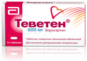 Теветен таб п/о 600мг N14 (Эбботт)