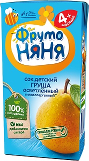 Купить фруто няня сок груша б/сах осв с 3 мес 200мл (прогресс) Фруто Няня сок груша б/сах осв с 3 мес 200мл (Прогресс)