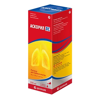 Аскорил ЛС р-р д/пр внутр 200мл (Гленмарк)