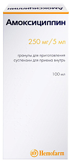 Амоксициллин гран д/сусп 250мг/5мл 40г (Нижфарм)