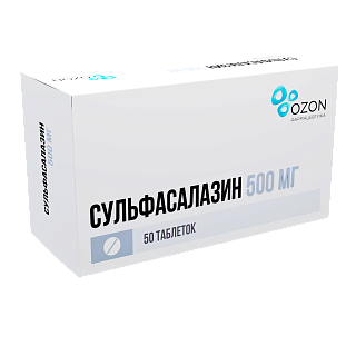 Сульфасалазин таб п/о 500мг N50 (Озон)