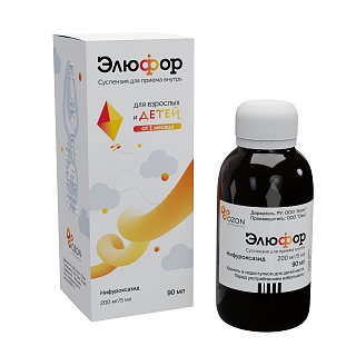 Элюфор сусп д/приема внутрь 200мг/5мл 90мл (Озон)