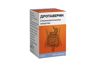 Дротаверин таб 40мг N100 (Фармпроект)