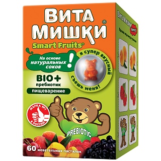 ВитаМишки Био+ пребиотик паст жев N60 (ФармаМед)