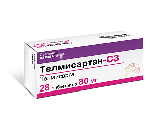 Телмисартан-СЗ таб 80мг N28 (СевернаяЗвезда)