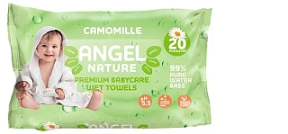 Салфетки влаж Ангел ромашка N20 (Пласт Трейд)