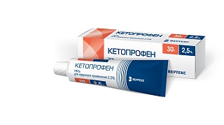 Кетопрофен гель 2,5% 50г (Вертекс)