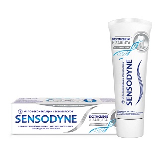 Сенсодин з/паста Восстан/защита/отбеливающая 75мл (Глаксо)