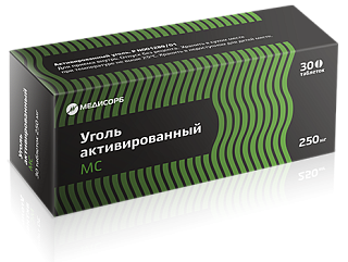 Уголь активированный таб 250мг N30 (Медисорб)