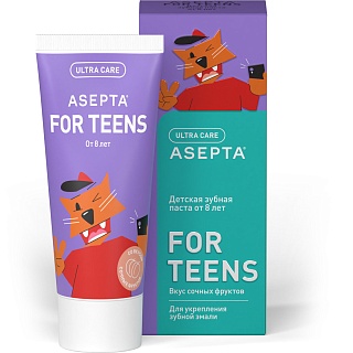 Купить асепта з/паста с 8лет фруктовый драйв 50мл (вертекс) Асепта з/паста с 8лет фруктовый драйв 50мл (Вертекс)