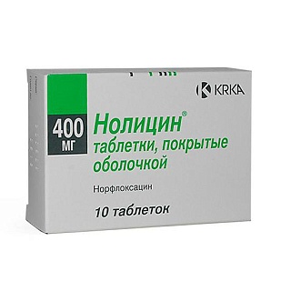 Нолицин таб п/пл/о 400мг N10 (КРКА)