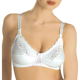 Бюстгальтер Алена д/корм 0010 80-D бел(Тонус)