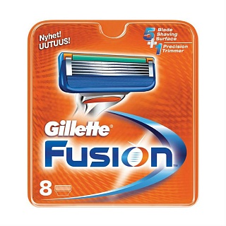 Жиллетт Fusion сменные кассеты д/бритья N8 (Проктер&Гэмбл)