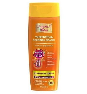 Золотой шелк шампунь-крем укреп луковиц 250мл(Народ промыслы)